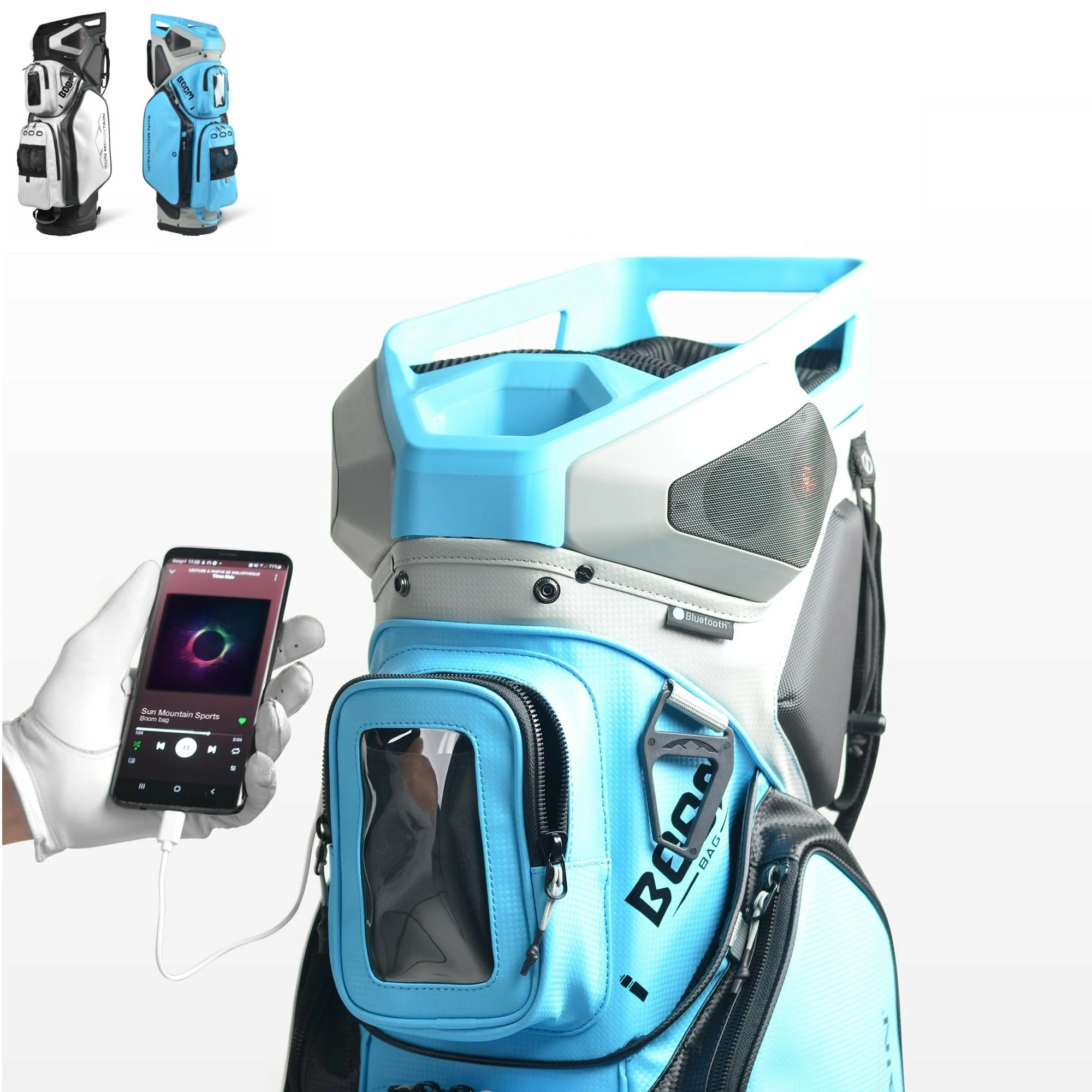 Sun Mountain Golf 2021 Boom Bag 5-Way Speaker Cart Bag