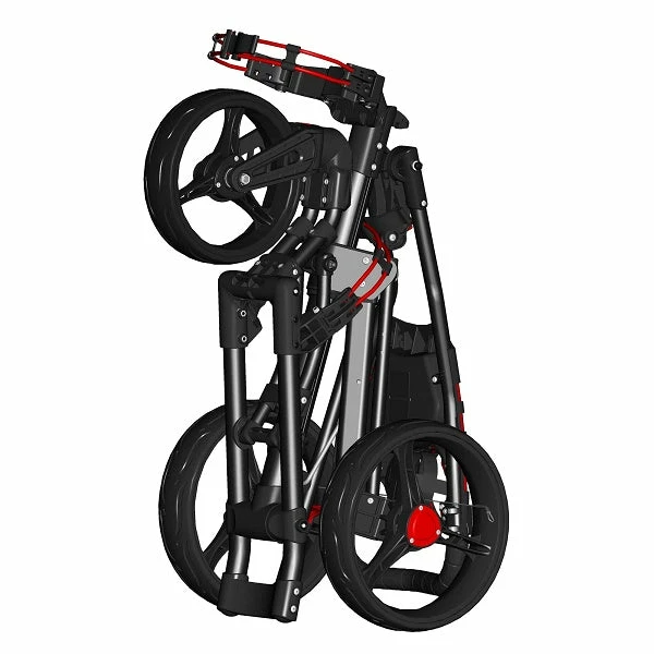 TGIB Spin It Golf Easy Drive 3-Wheel Push Cart - Image 4