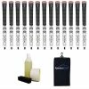 Golf Pride New Decade MultiCompound ALIGN White Ribbed Grip Kit - 13 Grips, Clamp, Solvent, Tape, Towel
