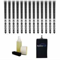 Golf Pride New Decade MultiCompound MCC Black Grip Kit - 13 Grips, Clamp, Solvent, Tape, Towel