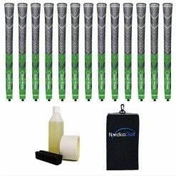 Golf Pride New Decade MultiCompound MCC Plus4 Green Grip Kit - 13 Grips, Clamp, Solvent, Tape, Towel