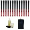Golf Pride New Decade MultiCompound MCC Red Grip Kit - 13 Grips, Clamp, Solvent, Tape, Towel