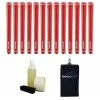 Golf Pride Tour Wrap 2G Red Grip Kit - 13 Grips, Clamp, Solvent, Tape, Towel