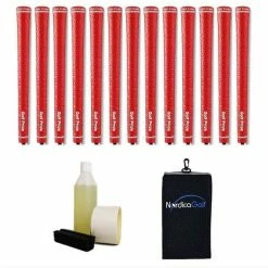 Golf Pride Tour Wrap 2G Red Grip Kit - 13 Grips, Clamp, Solvent, Tape, Towel