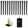 Karma Super Light Midsize Black Ribbed Grip Kit - 13 Grips, Clamp, Solvent, Tape, Towel