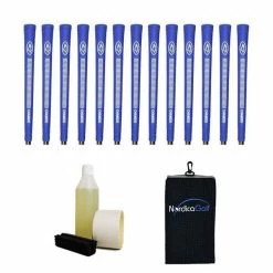 Avon Chamois Jumbo Blue Ribbed Grip Kit - 13 Grips, Clamp, Solvent, Tape, Towel