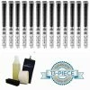 Golf Pride New Decade MultiCompound MCC Black/White Grip Kit - 13 Grips, Clamp, Solvent, Tape, Towel