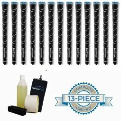 Golf Pride VDR Black Grip Kit - 13 Grips, Clamp, Solvent, Tape, Towel