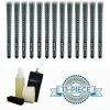Golf Pride Z-Grip Black/White Cord Grip Kit - 13 Grips, Clamp, Solvent, Tape, Towel