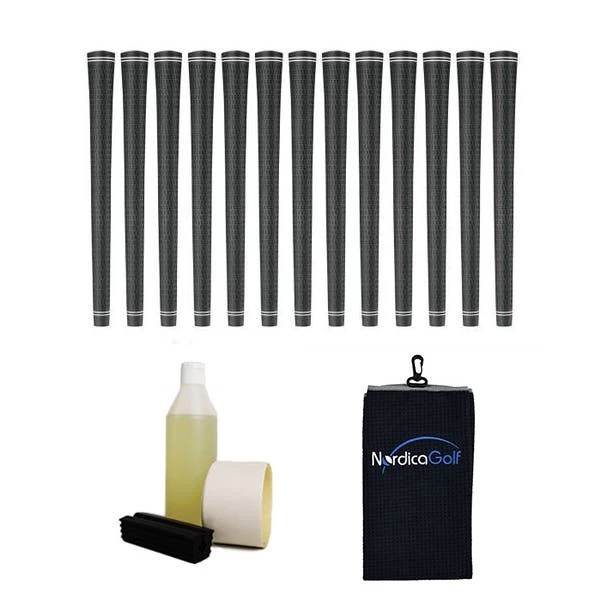 Karma Black Velvet 360 Grip Kit - 13 Grips, Clamp, Solvent, Tape, Towel