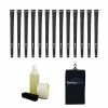 Karma Black Velvet Undersize 0.560" Grip Kit - 13 Grips, Clamp, Solvent, Tape, Towel