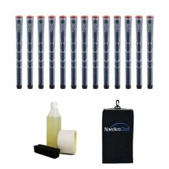 Winn DriTac Navy Blue Grip Kit - 13 Grips, Clamp, Solvent, Tape, Towel