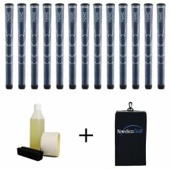 Winn DriTac Jumbo Navy Blue Grip Kit - 13 Grips, Clamp, Solvent, Tape, Towel