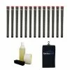Winn DriTac Wrap Black Grip Kit - 13 Grips, Clamp, Solvent, Tape, Towel