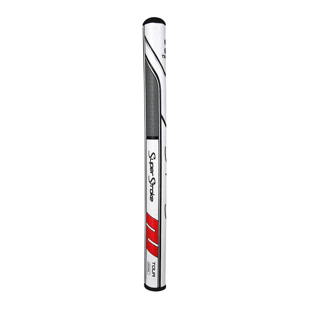 SuperStroke Traxion Tour XL+ 2.0 Golf Putter Grip - White/Red/Grey - Image 2